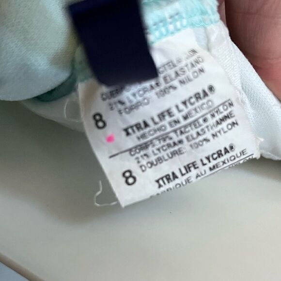 ANNE COLE SHIRRED FRONT HALTER ONE PIECE SWIMSUIT MINT SIZE - Picture 6 of 9